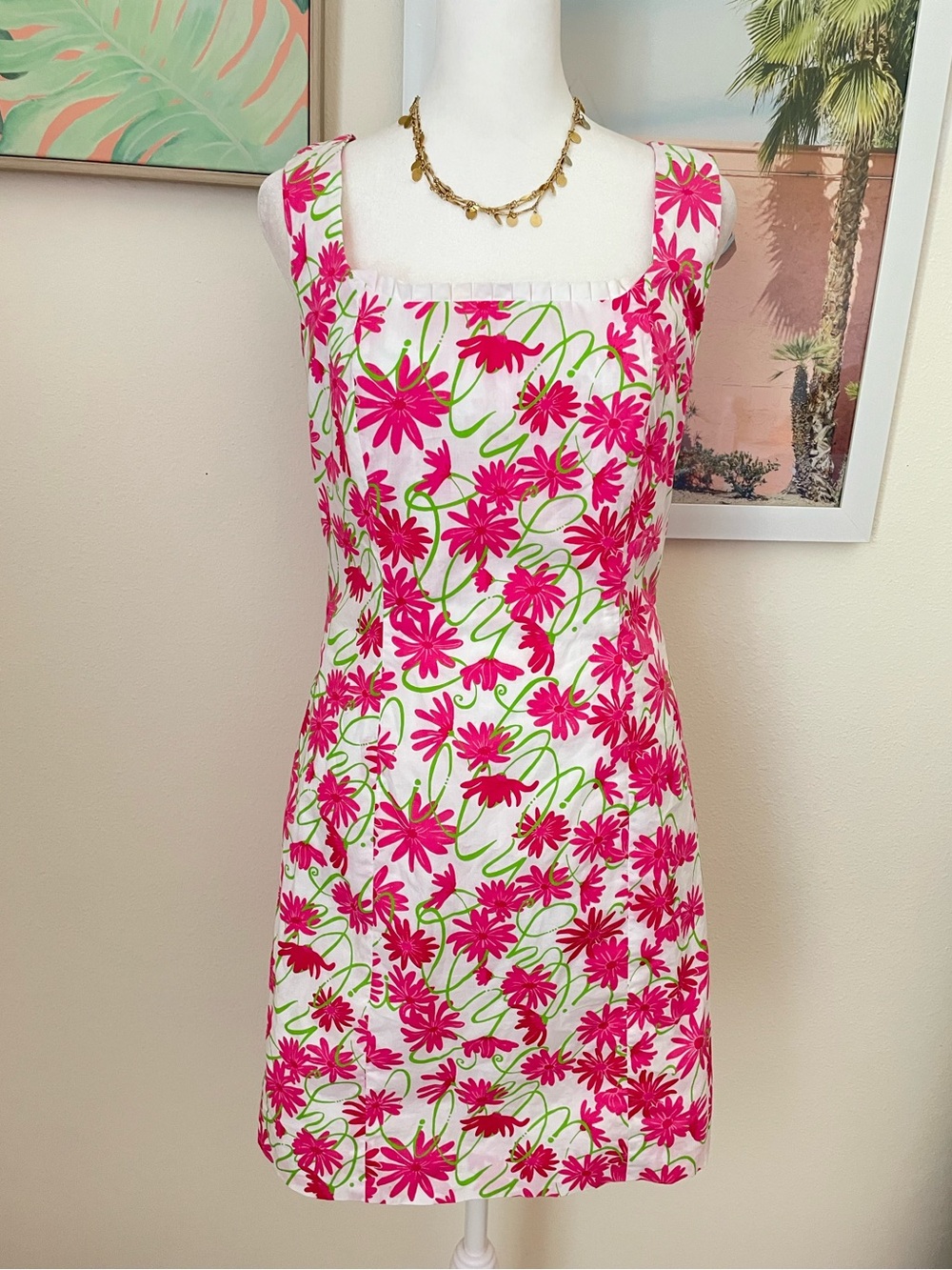 Lilly Pulitzer Brycer Floral Signature Shift Mini Dress in Size US 2